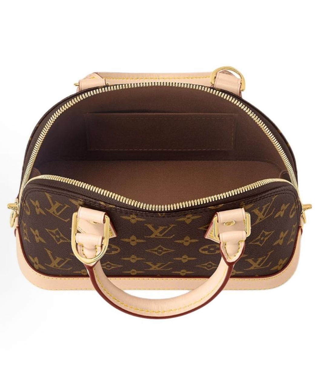 LOUIS VUITTON Коричневая сумка через плечо из канвы, фото 2