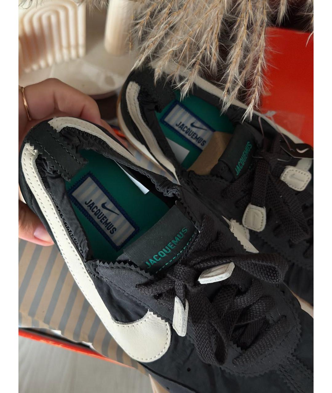 NIKE Черные текстильные кеды, фото 3