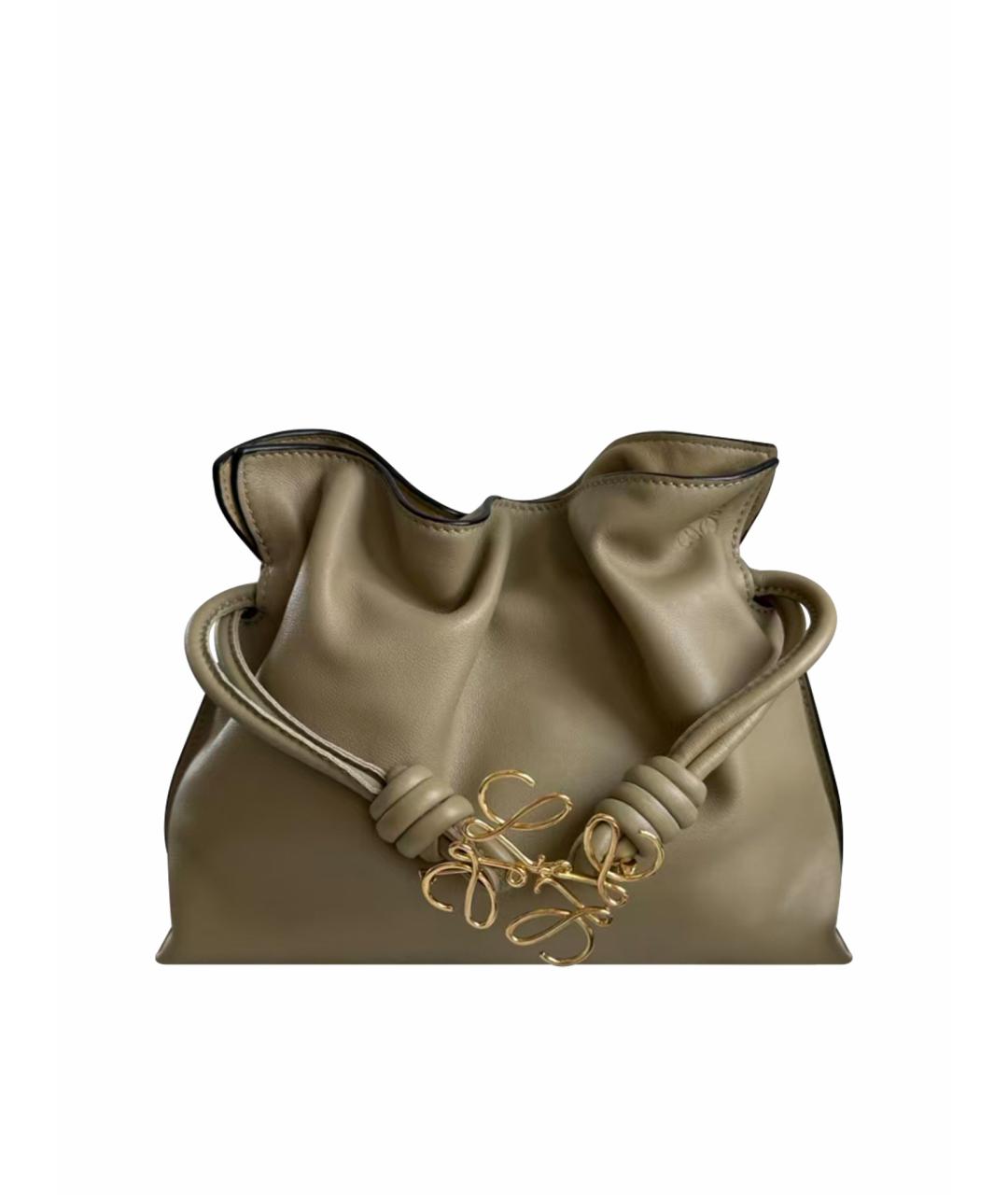 LOEWE Зеленая кожаная сумка через плечо, фото 1