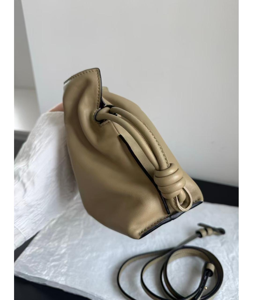 LOEWE Зеленая кожаная сумка через плечо, фото 3