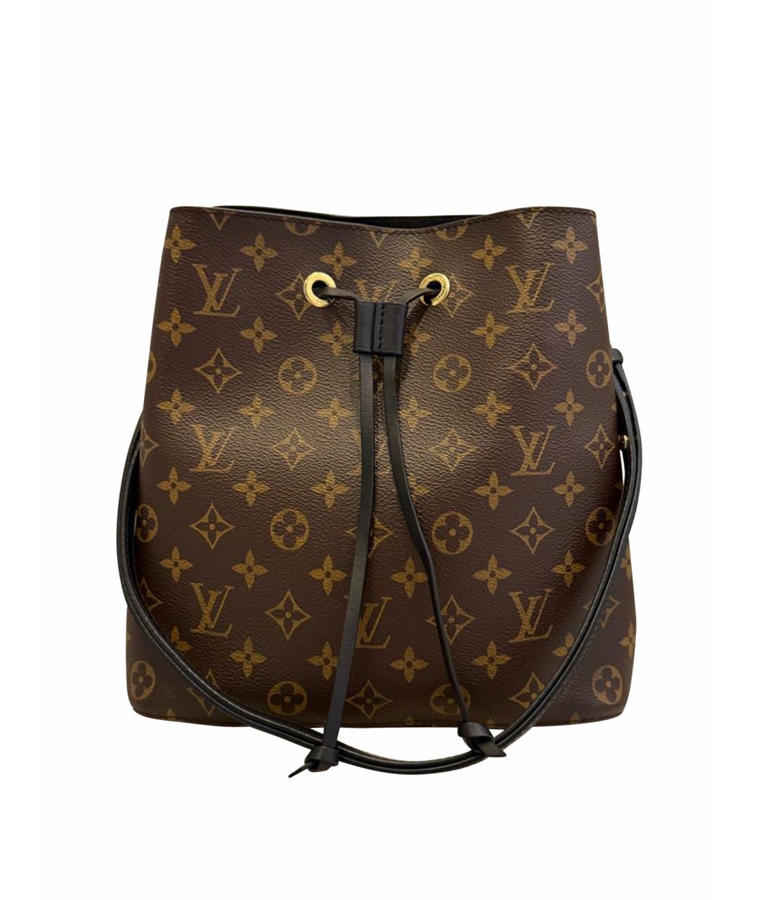 LOUIS VUITTON Коричневая кожаная сумка тоут, фото 1