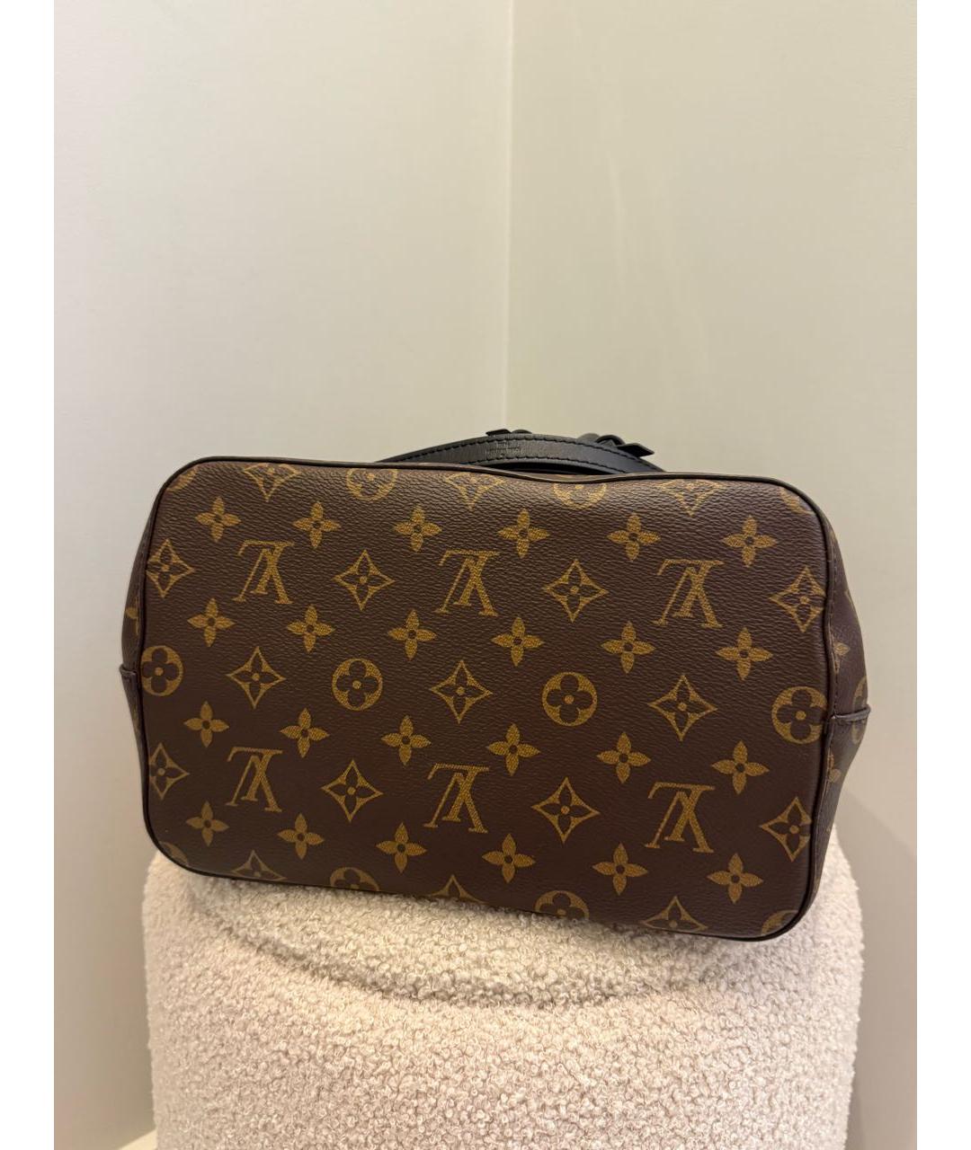 LOUIS VUITTON Коричневая кожаная сумка тоут, фото 5