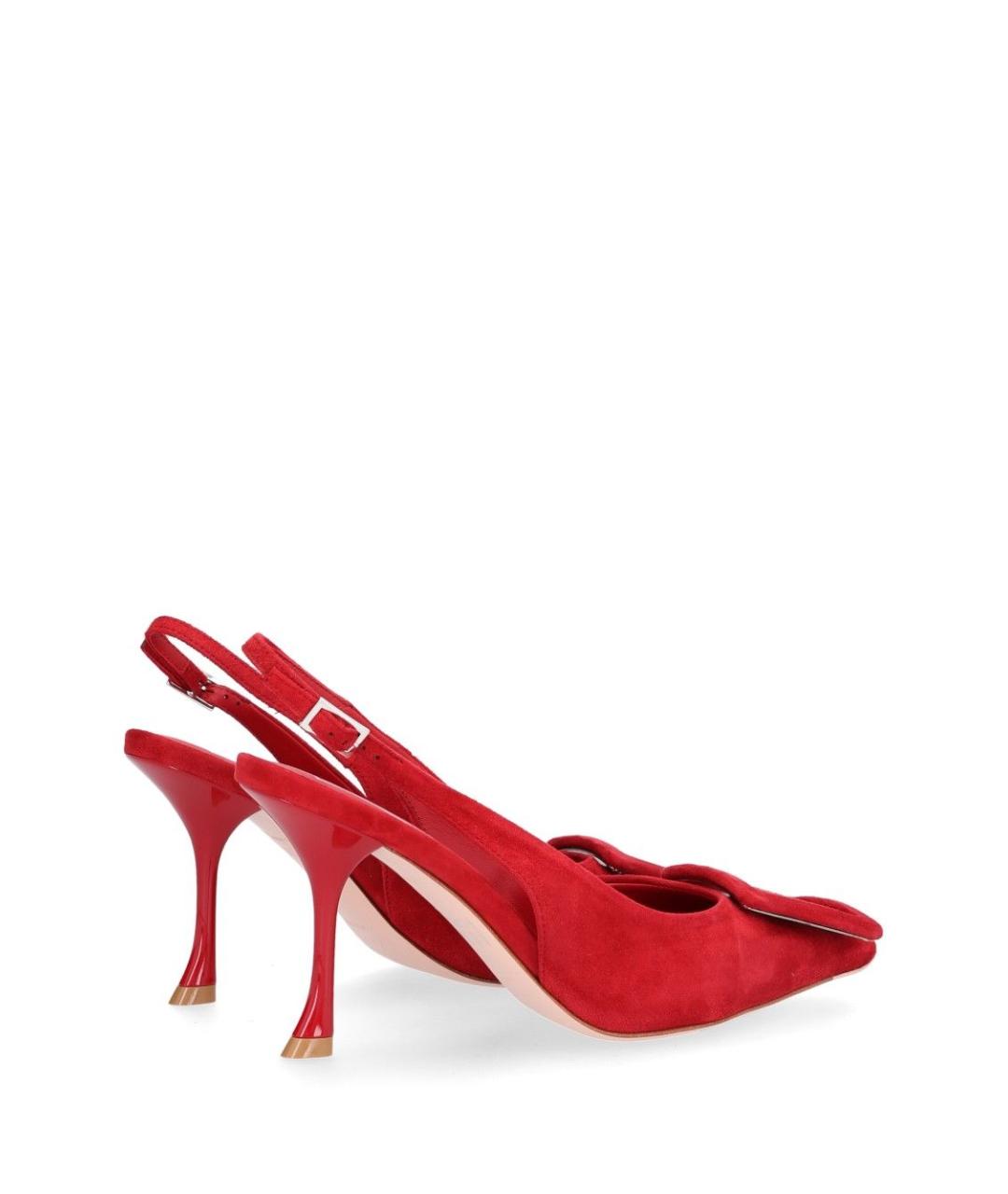 ROGER VIVIER Красные кожаные туфли, фото 3