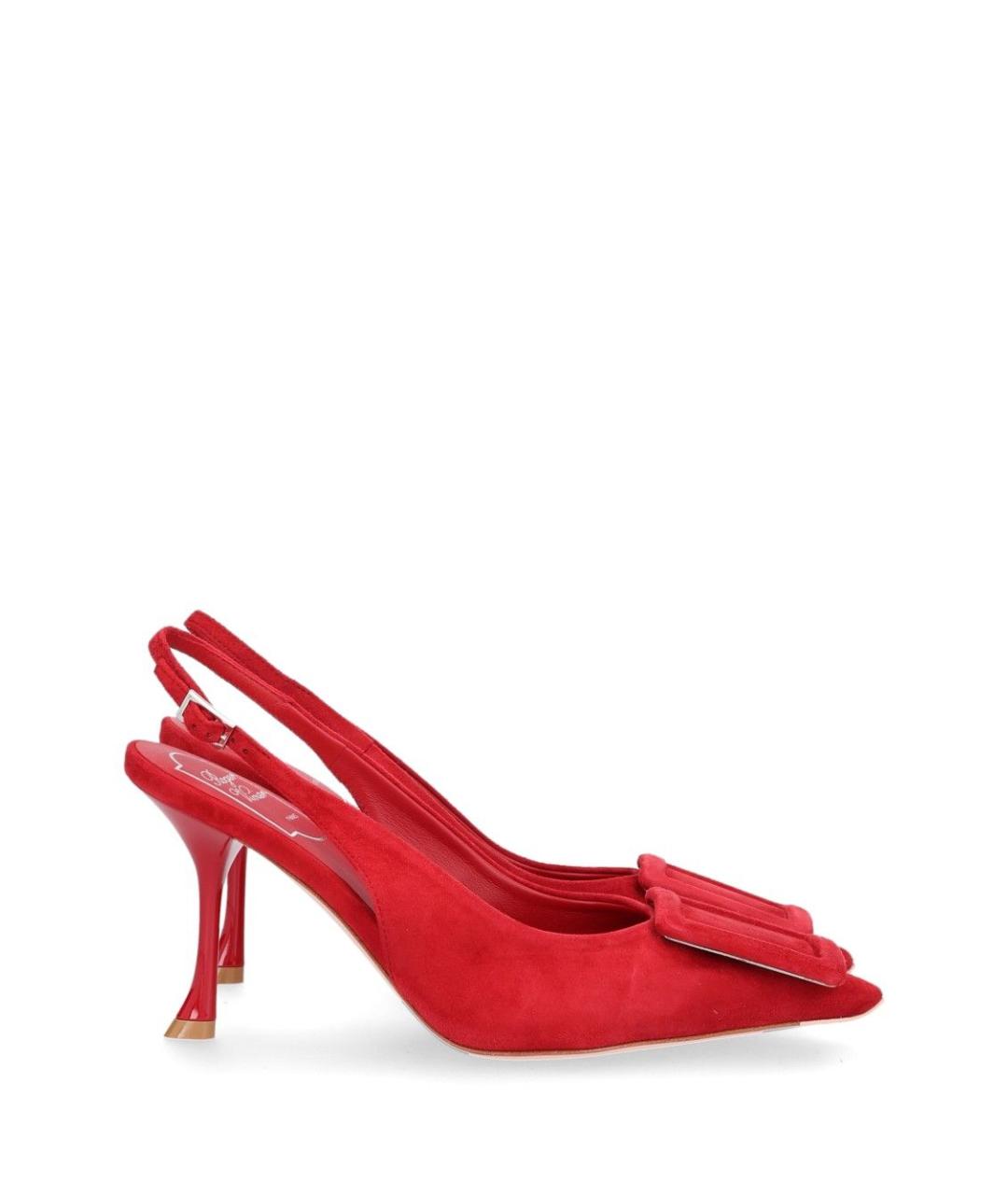 ROGER VIVIER Красные кожаные туфли, фото 1