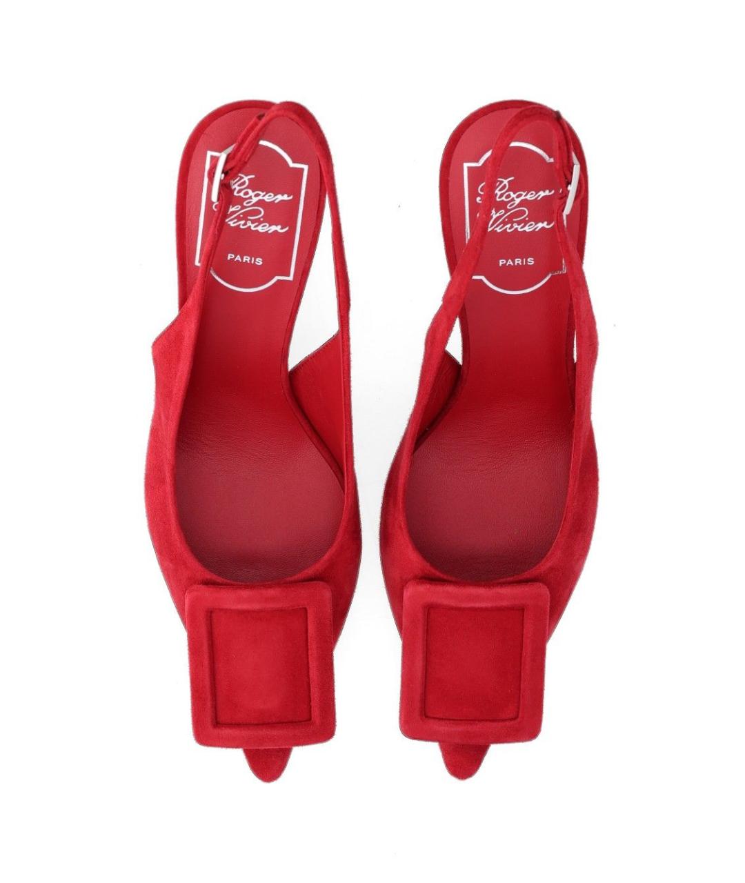 ROGER VIVIER Красные кожаные туфли, фото 4
