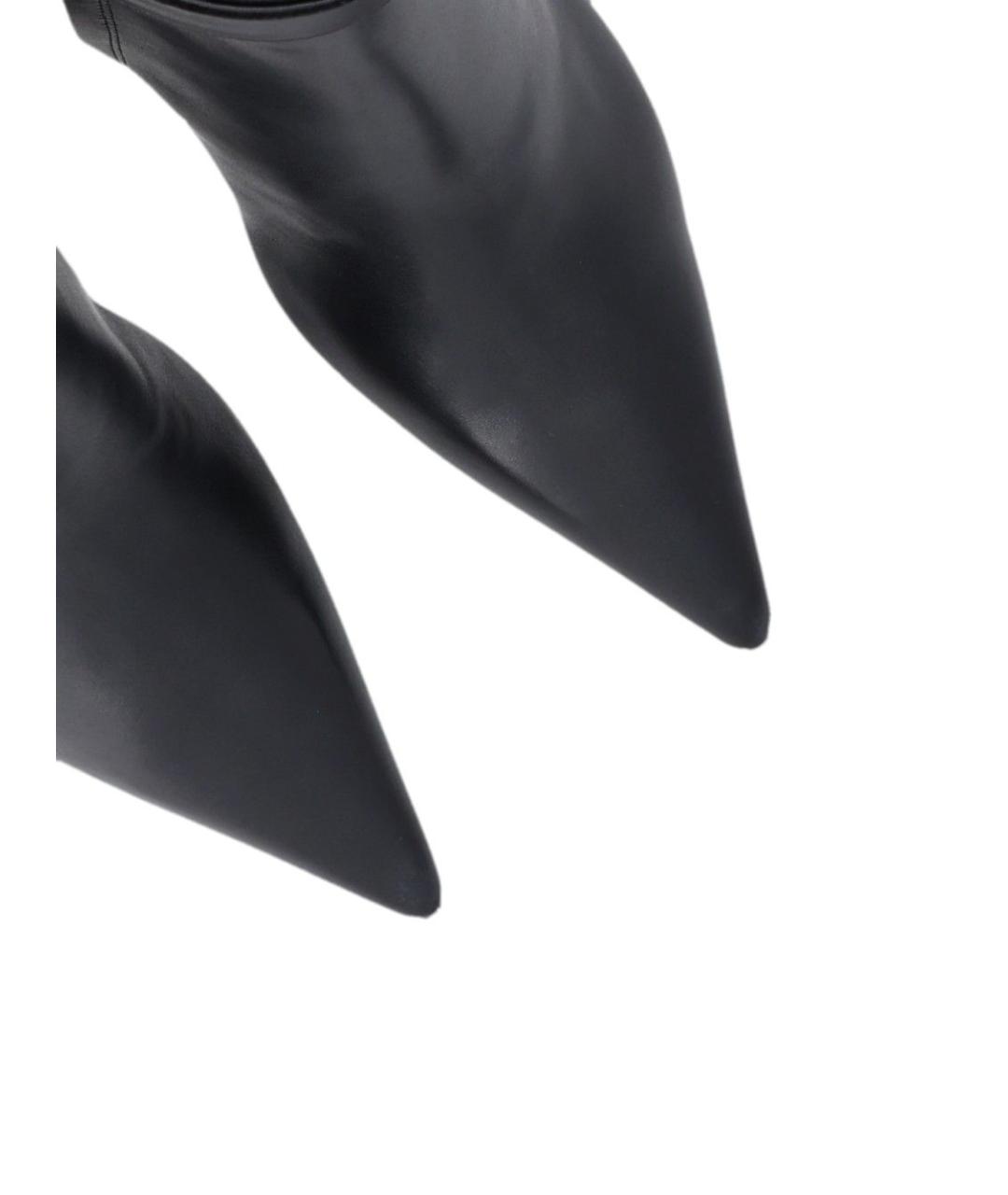 ROGER VIVIER Черные кожаные сапоги, фото 4