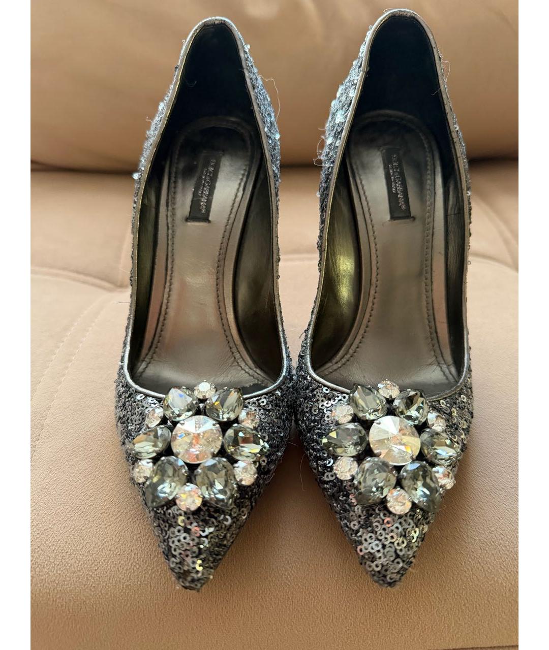DOLCE&GABBANA Серебряные туфли, фото 2
