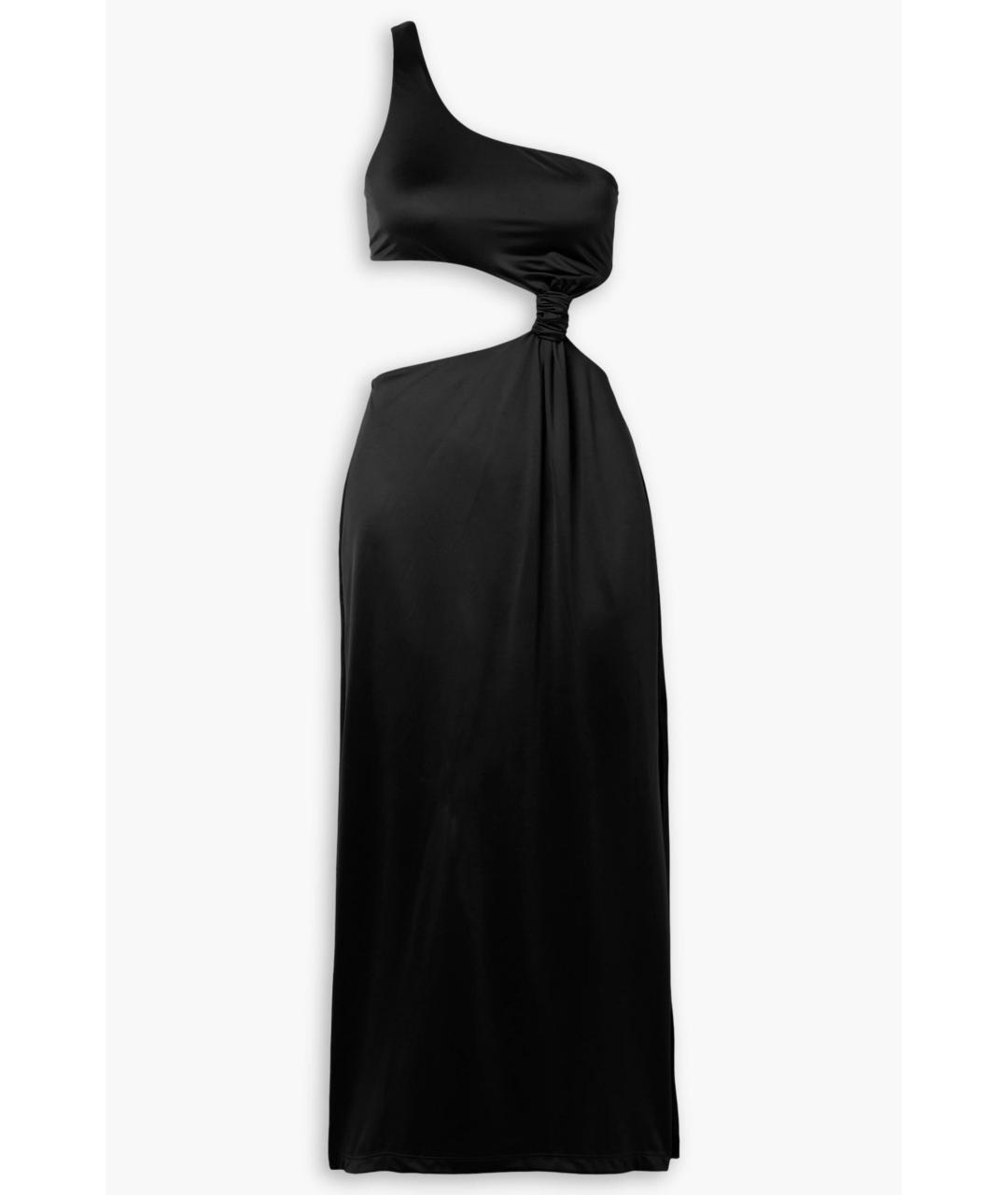 VERSACE Черное полиамидовое коктейльное платье, фото 5