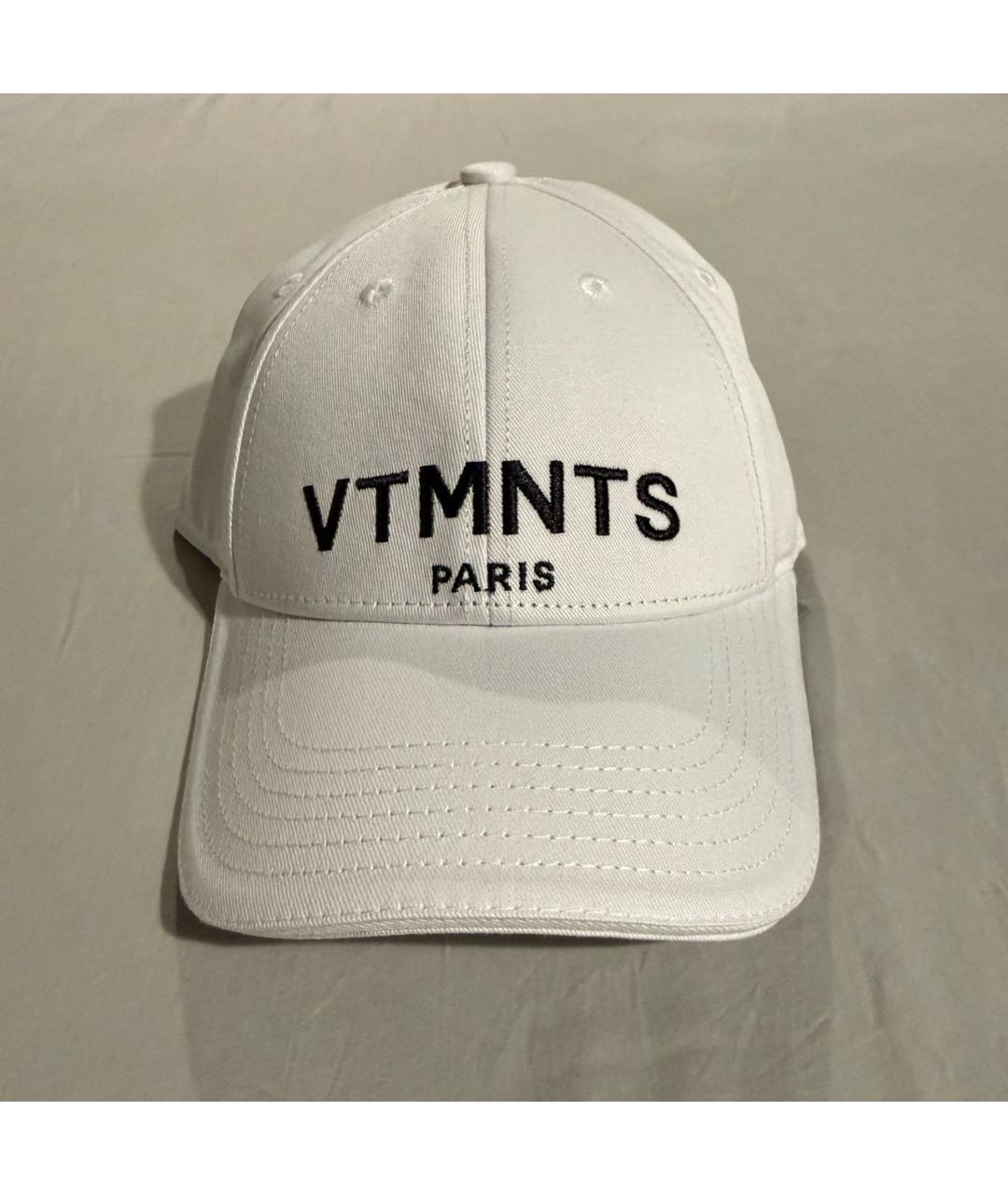 VETEMENTS Белая хлопковая кепка, фото 4