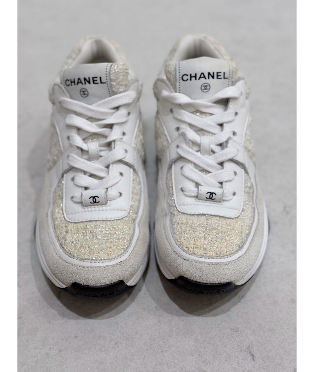 CHANEL Бежевые кроссовки, фото 2