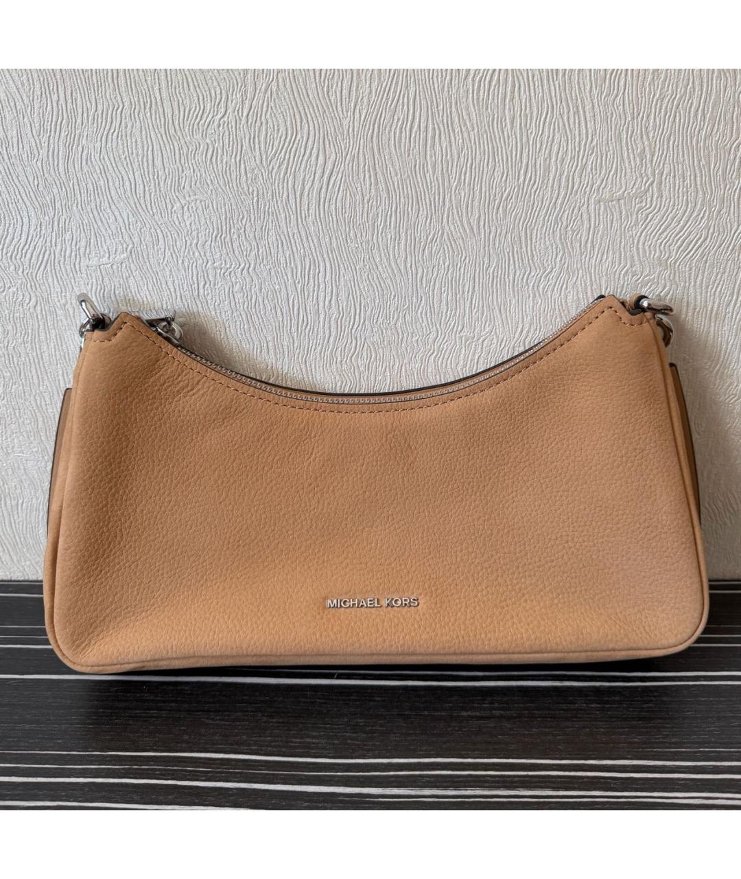 MICHAEL KORS Коричневая замшевая сумка с короткими ручками, фото 6