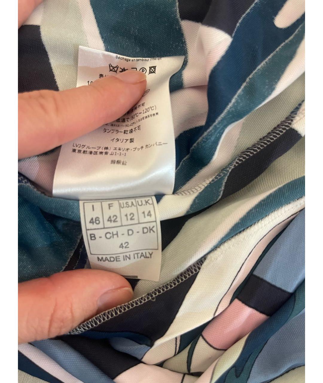 EMILIO PUCCI Мульти вискозное повседневное платье, фото 5