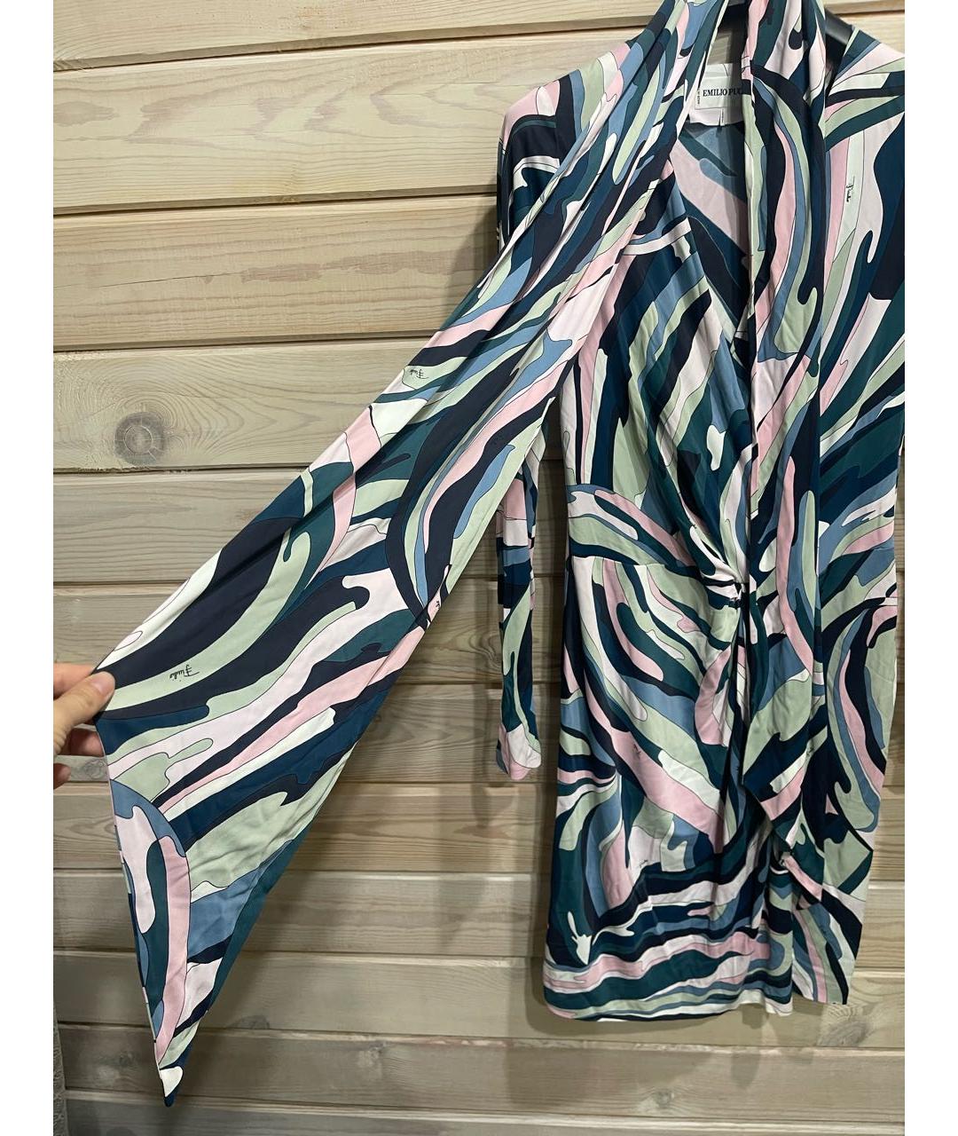 EMILIO PUCCI Мульти вискозное повседневное платье, фото 3