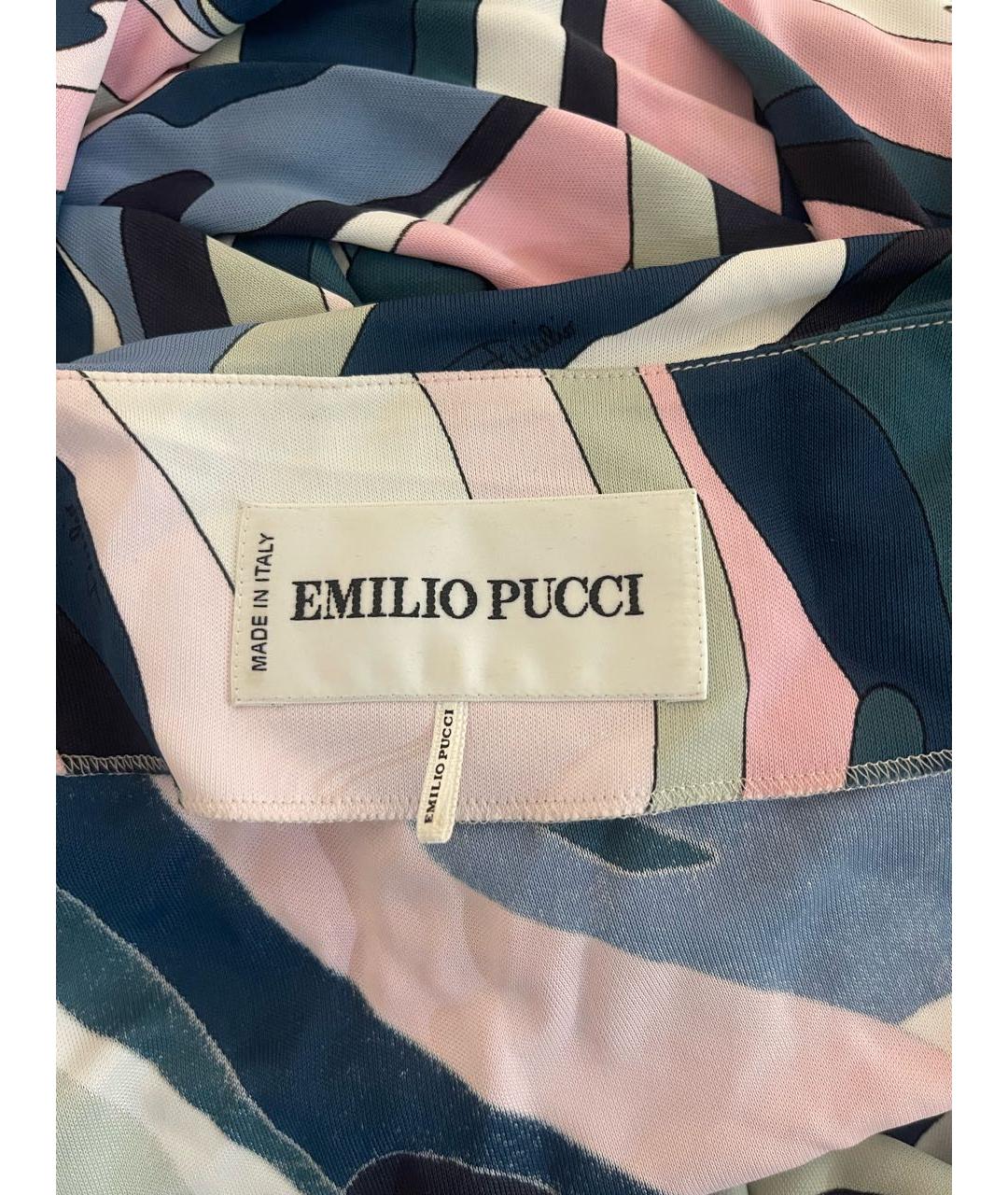 EMILIO PUCCI Мульти вискозное повседневное платье, фото 4