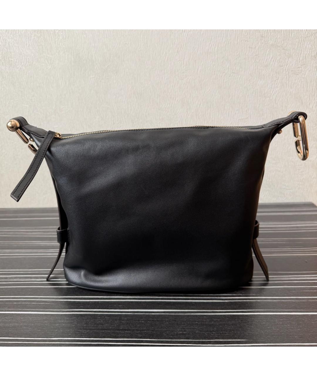 FURLA Черная кожаная сумка через плечо, фото 3