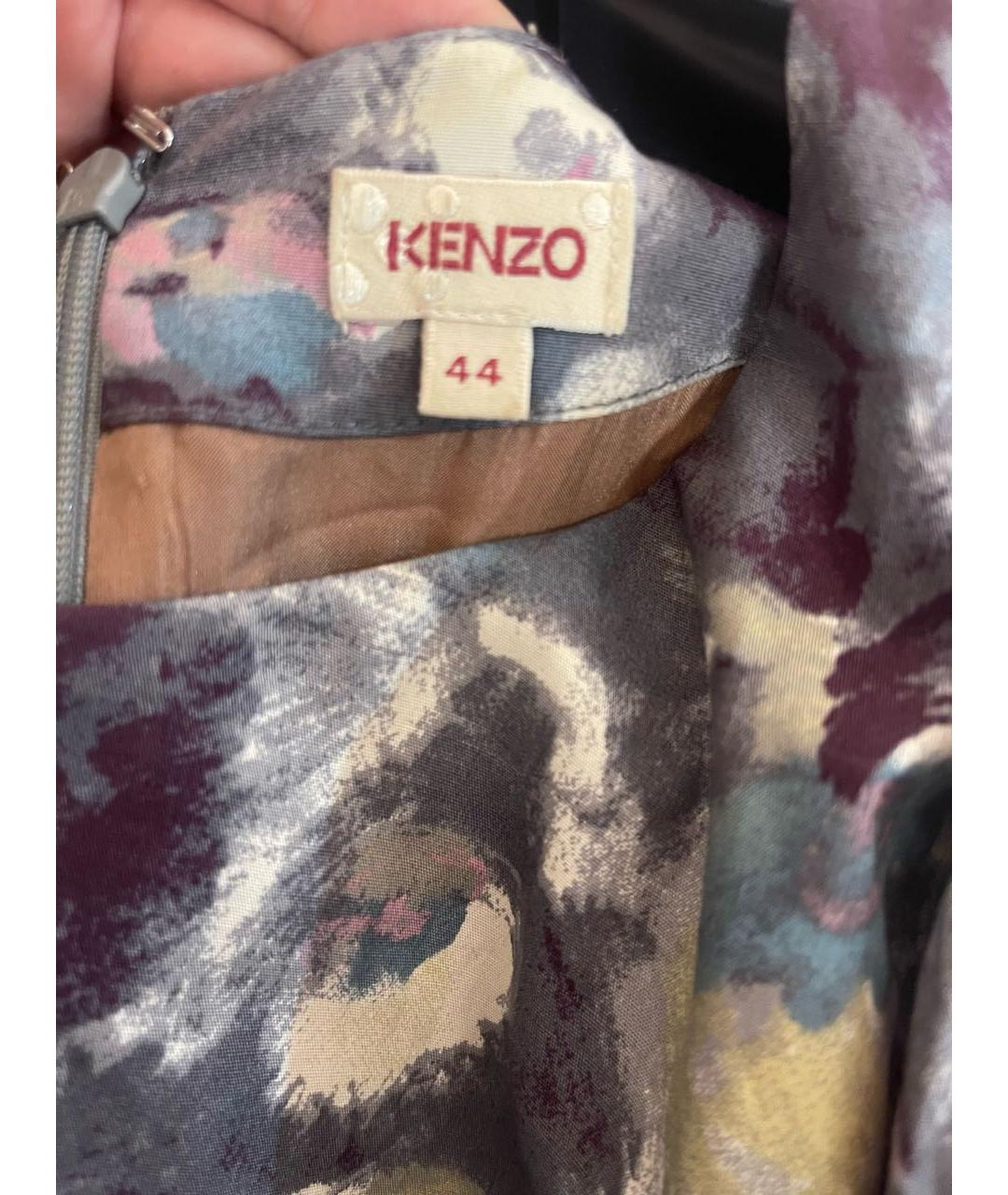 KENZO Мульти хлопковое повседневное платье, фото 4