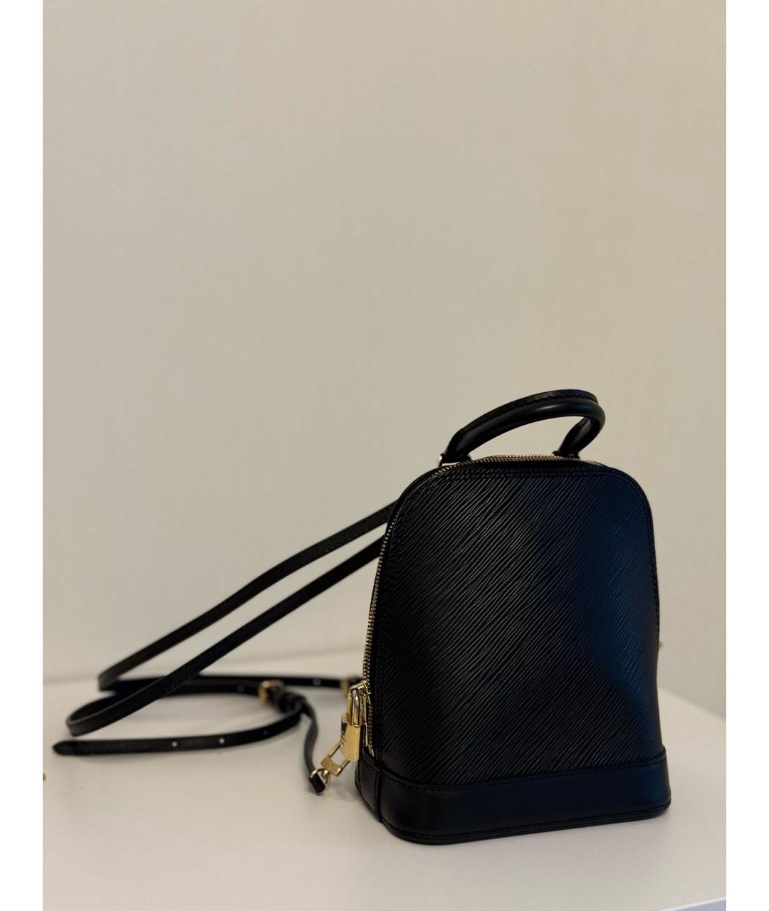 LOUIS VUITTON Черный кожаный рюкзак, фото 9
