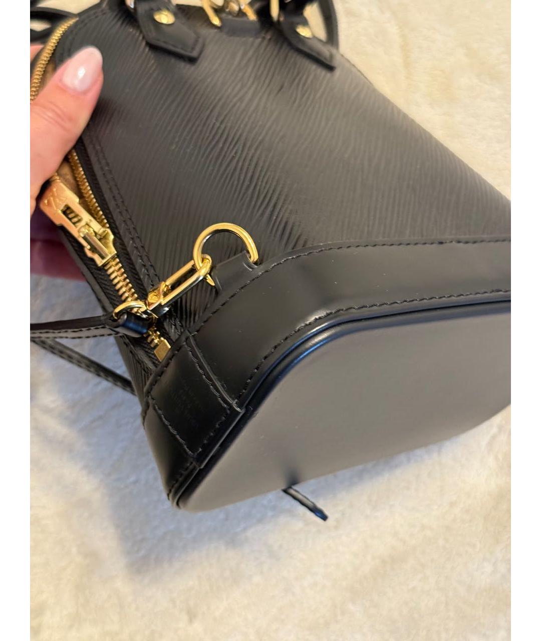 LOUIS VUITTON Черный кожаный рюкзак, фото 6