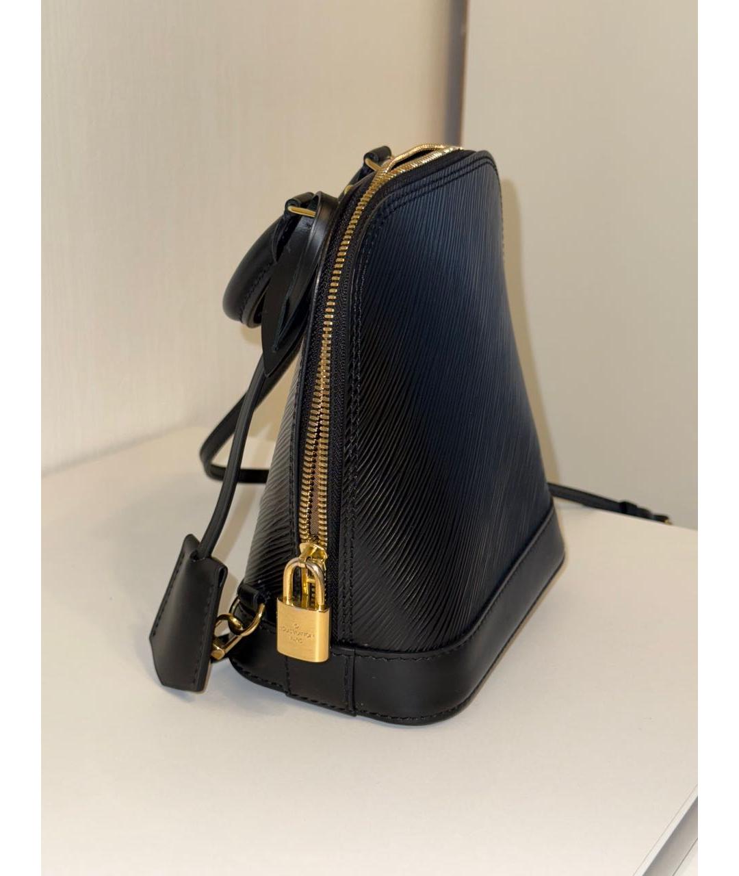 LOUIS VUITTON Черный кожаный рюкзак, фото 2
