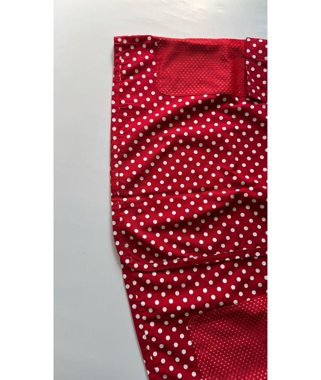 DOLCE&GABBANA Красная хлопковая юбка мини, фото 4