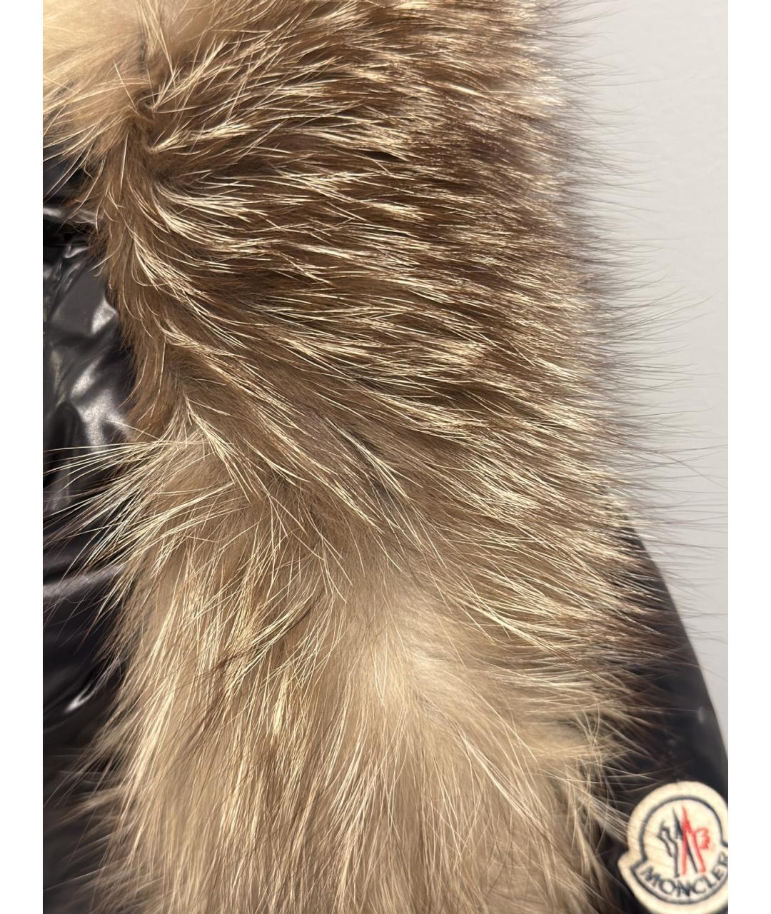 MONCLER Черная полиамидовая куртка, фото 4