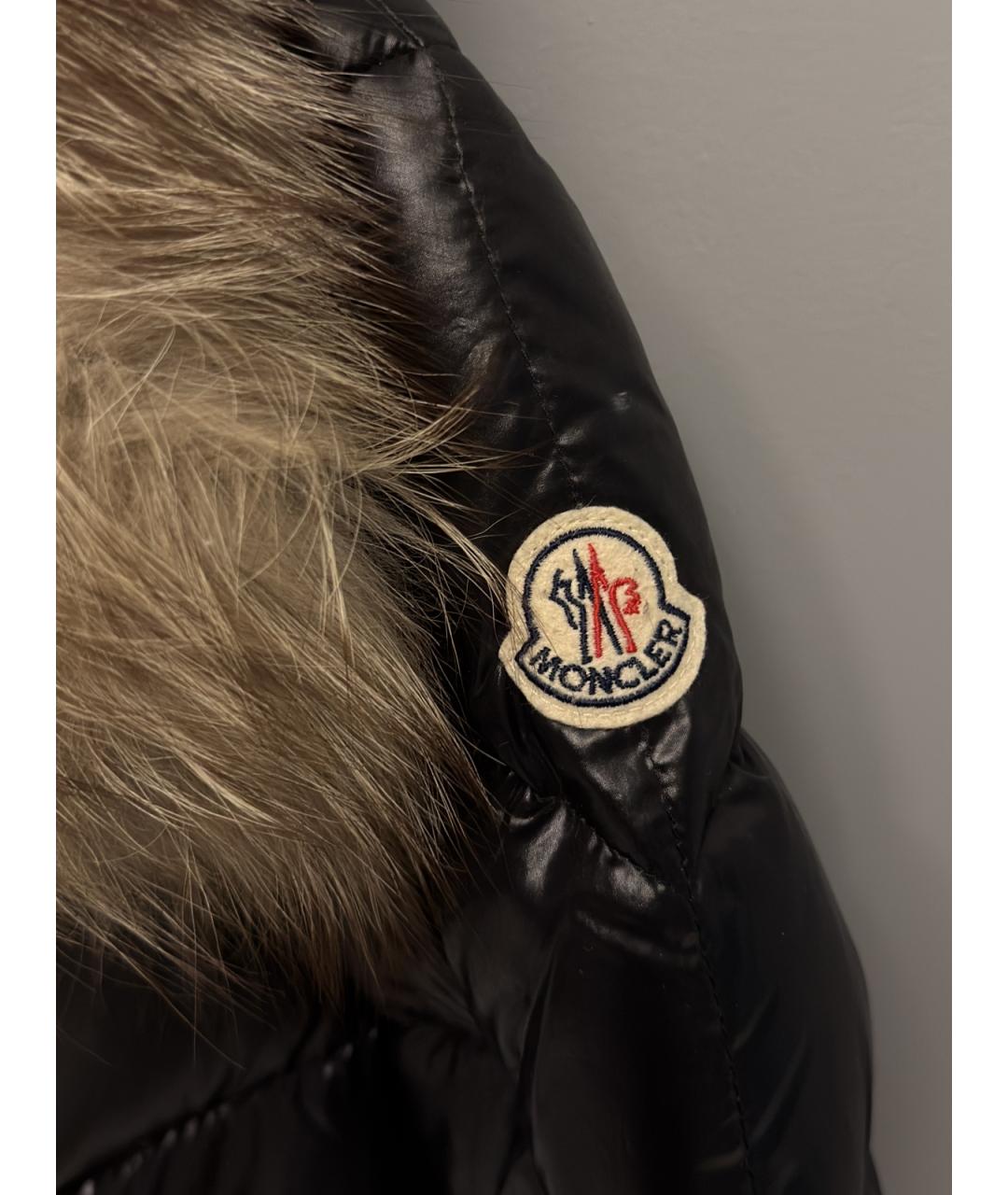 MONCLER Черная полиамидовая куртка, фото 3