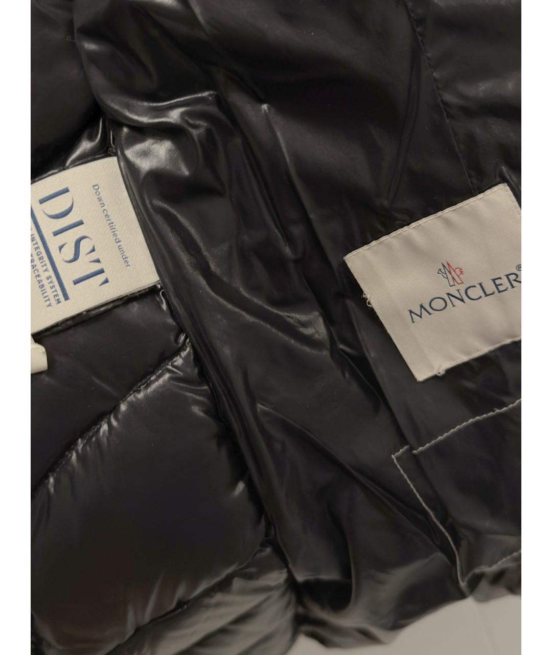 MONCLER Черная полиамидовая куртка, фото 6