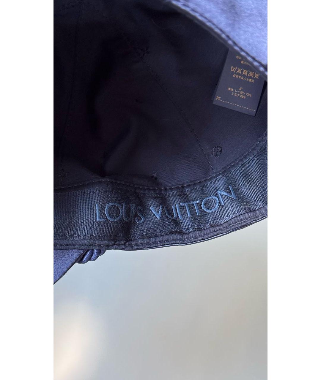 LOUIS VUITTON Темно-синяя кепка/бейсболка, фото 5