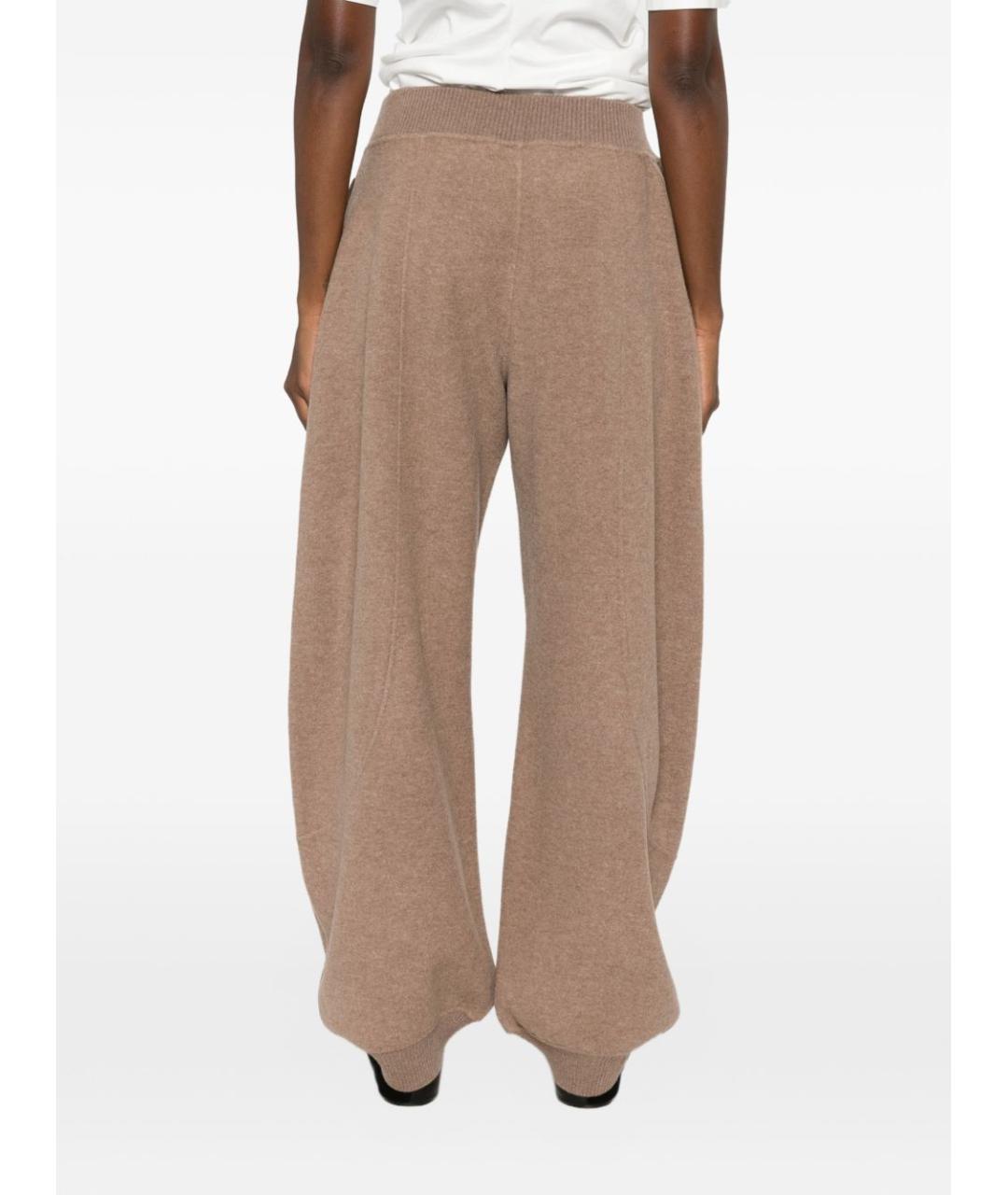 MAX MARA Бежевые полиамидовые брюки широкие, фото 3
