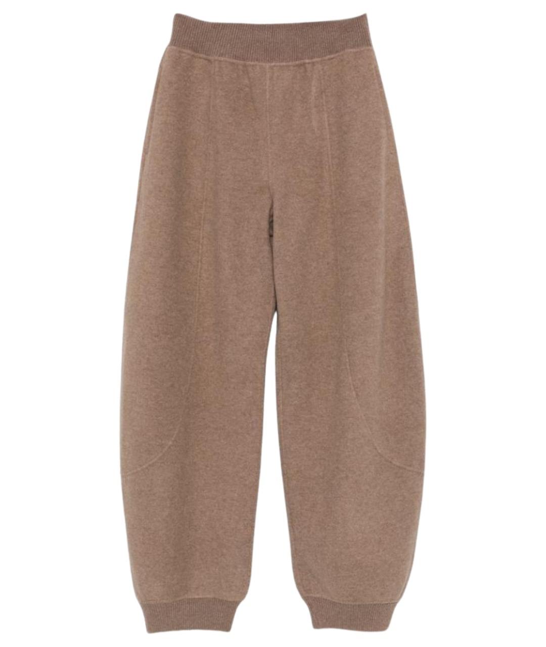 MAX MARA Бежевые полиамидовые брюки широкие, фото 1