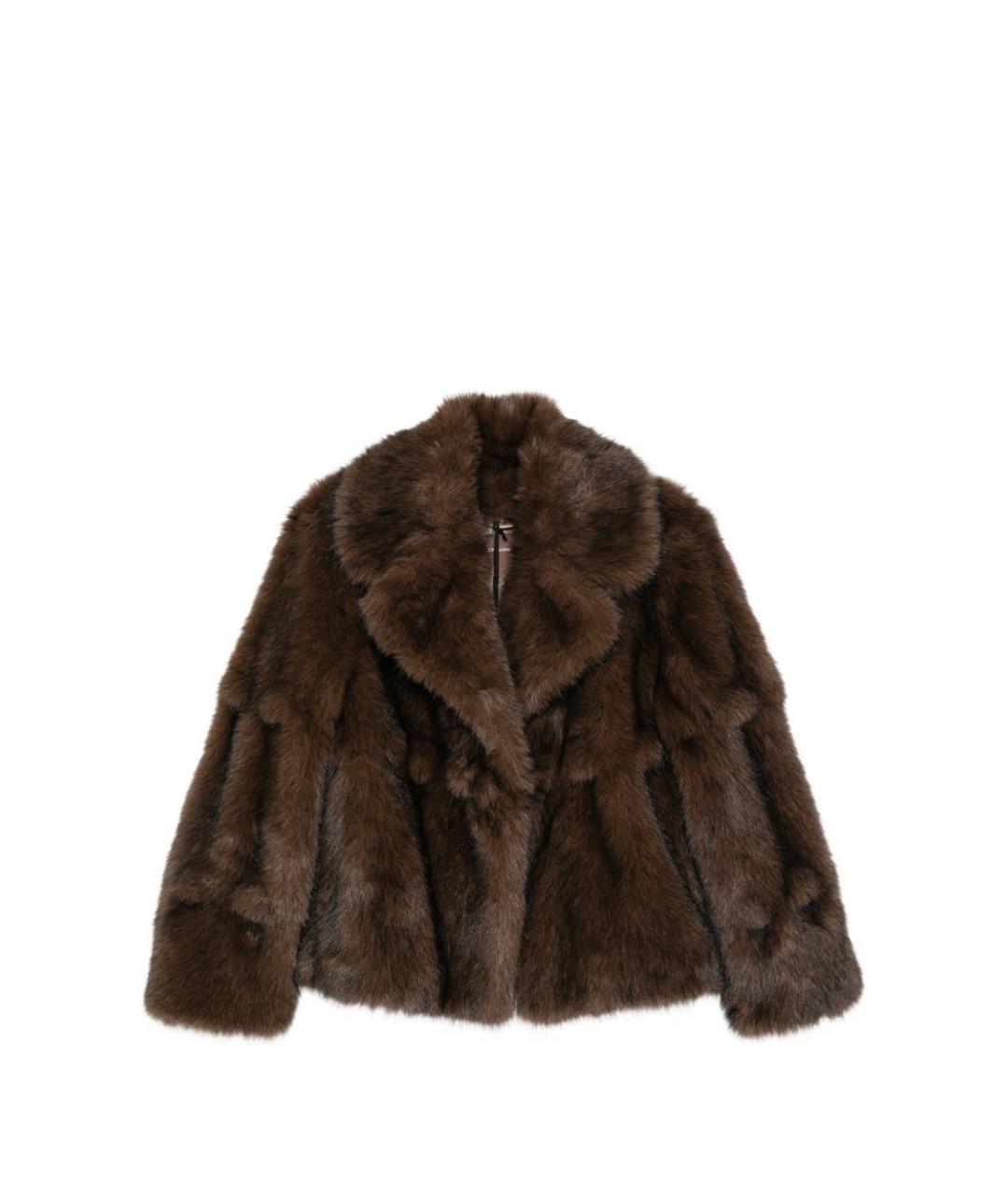 ERMANNO SCERVINO Коричневая полиэстеровая куртка, фото 1