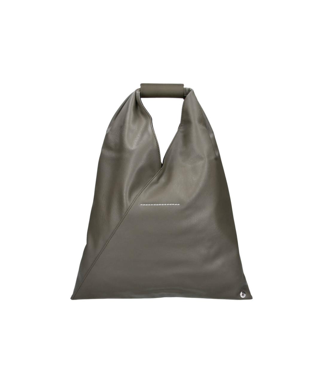 MM6 MAISON MARGIELA Зеленая сумка тоут из искусственной кожи, фото 3