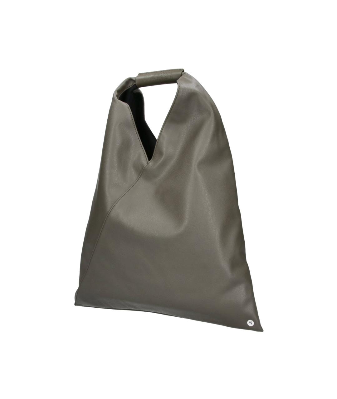 MM6 MAISON MARGIELA Зеленая сумка тоут из искусственной кожи, фото 2