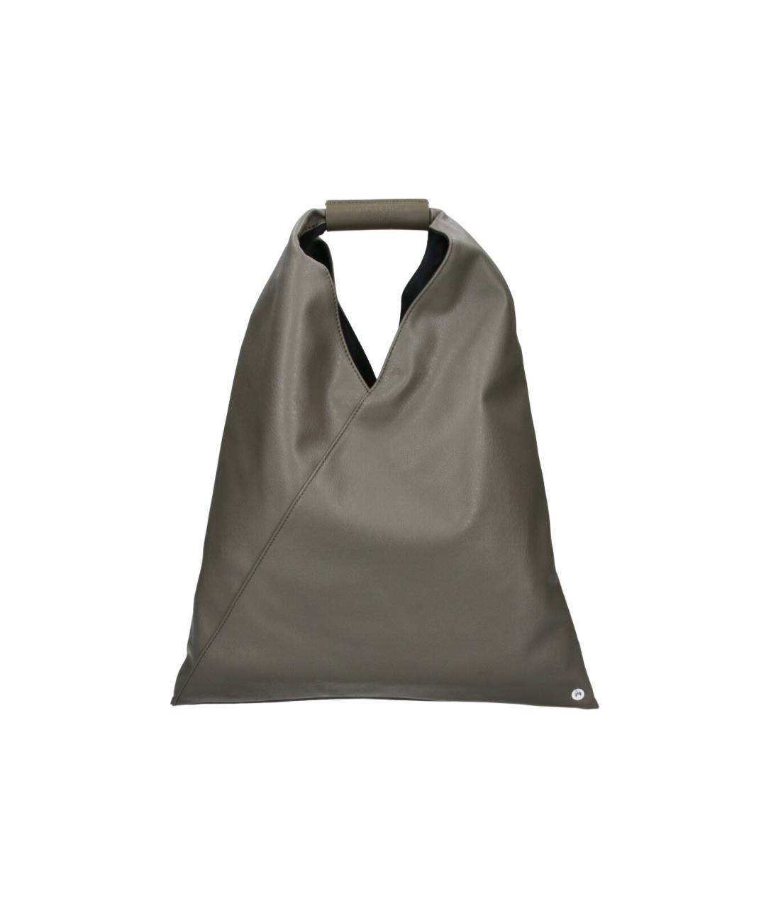 MM6 MAISON MARGIELA Зеленая сумка тоут из искусственной кожи, фото 1