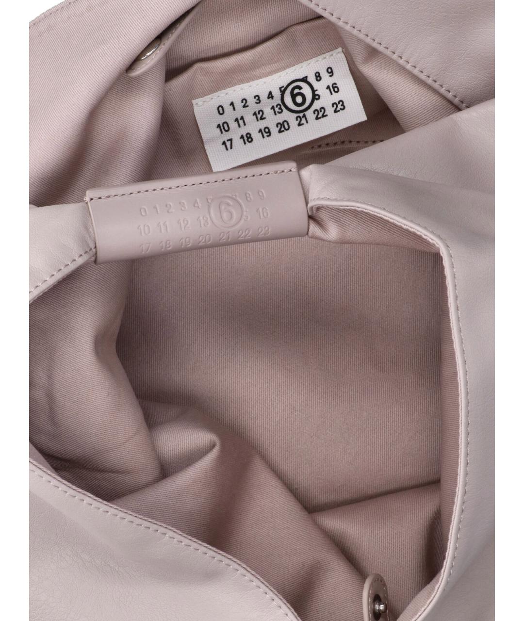 MM6 MAISON MARGIELA Серая сумка тоут из искусственной кожи, фото 4