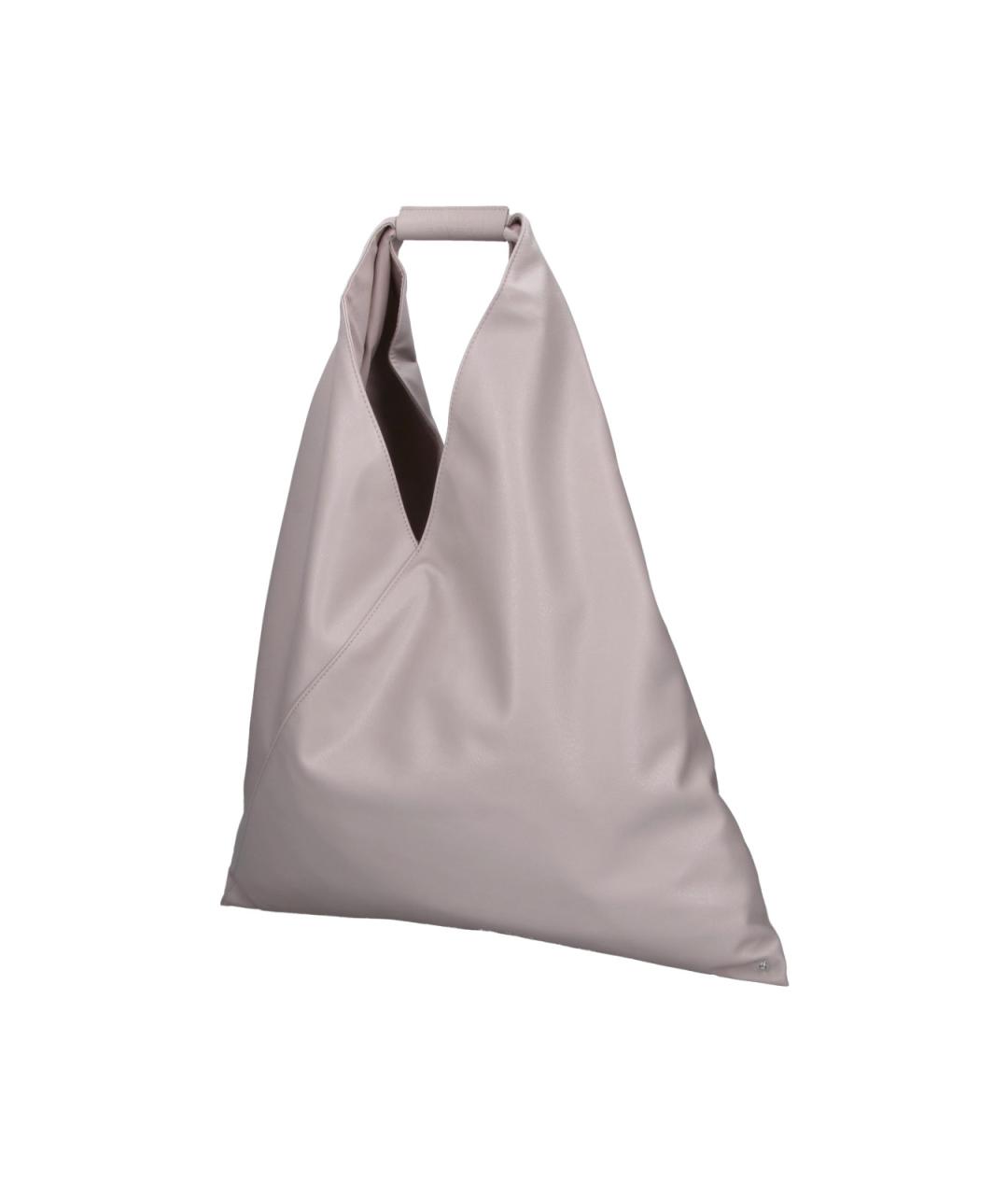 MM6 MAISON MARGIELA Серая сумка тоут из искусственной кожи, фото 2