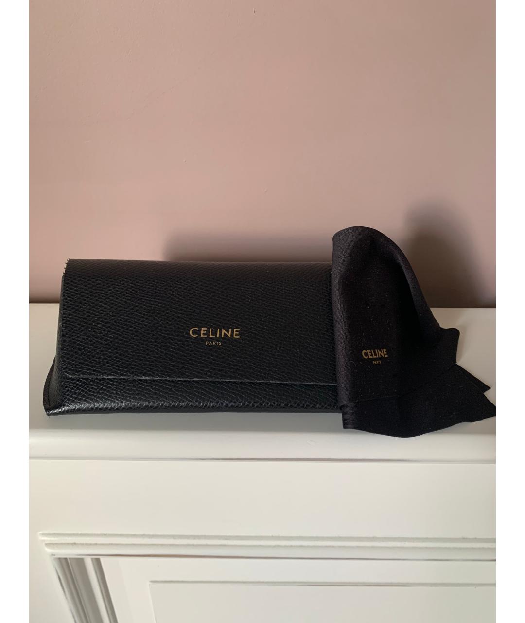 CELINE Белые пластиковые солнцезащитные очки, фото 4