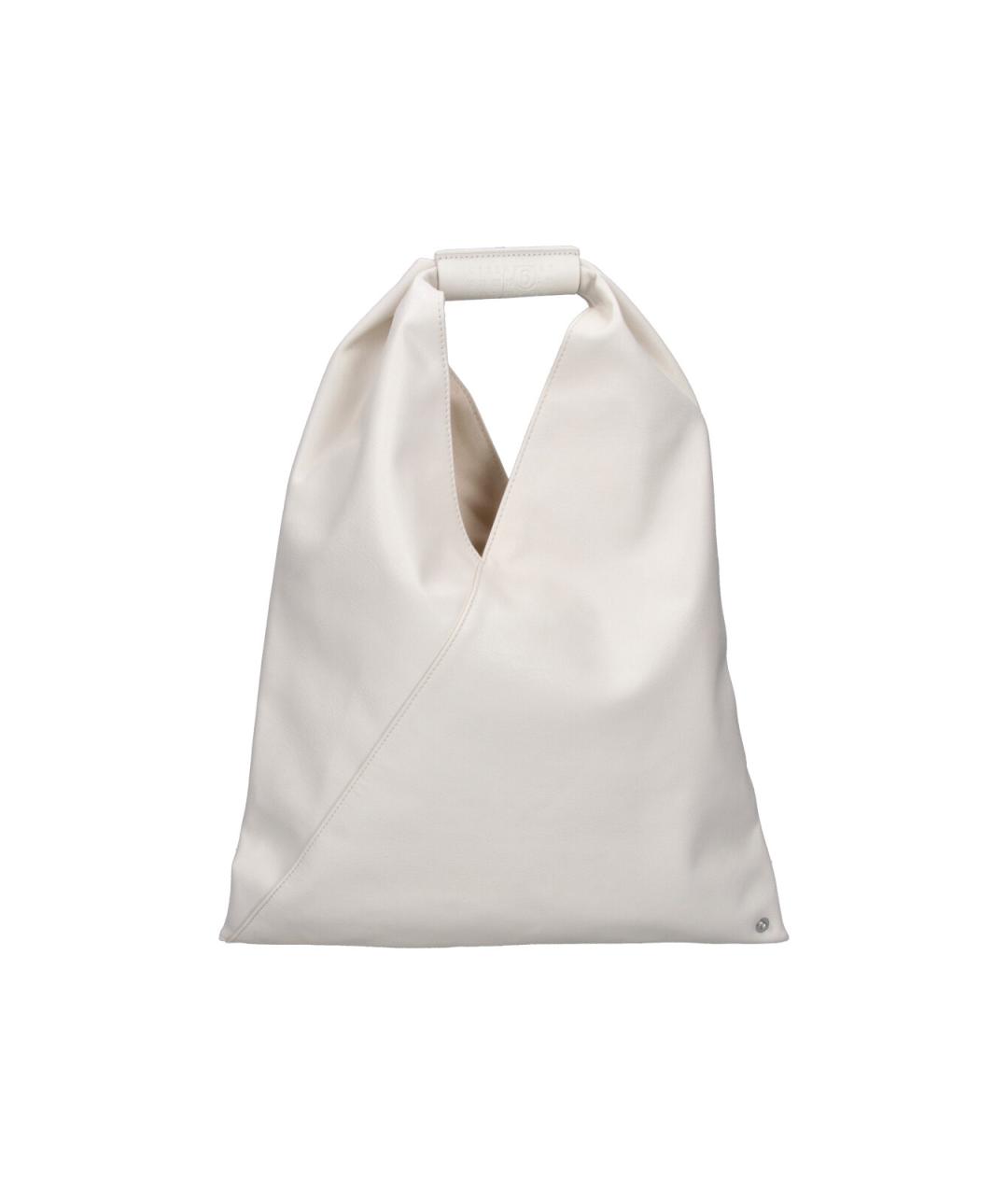 MM6 MAISON MARGIELA Белая сумка тоут из искусственной кожи, фото 1