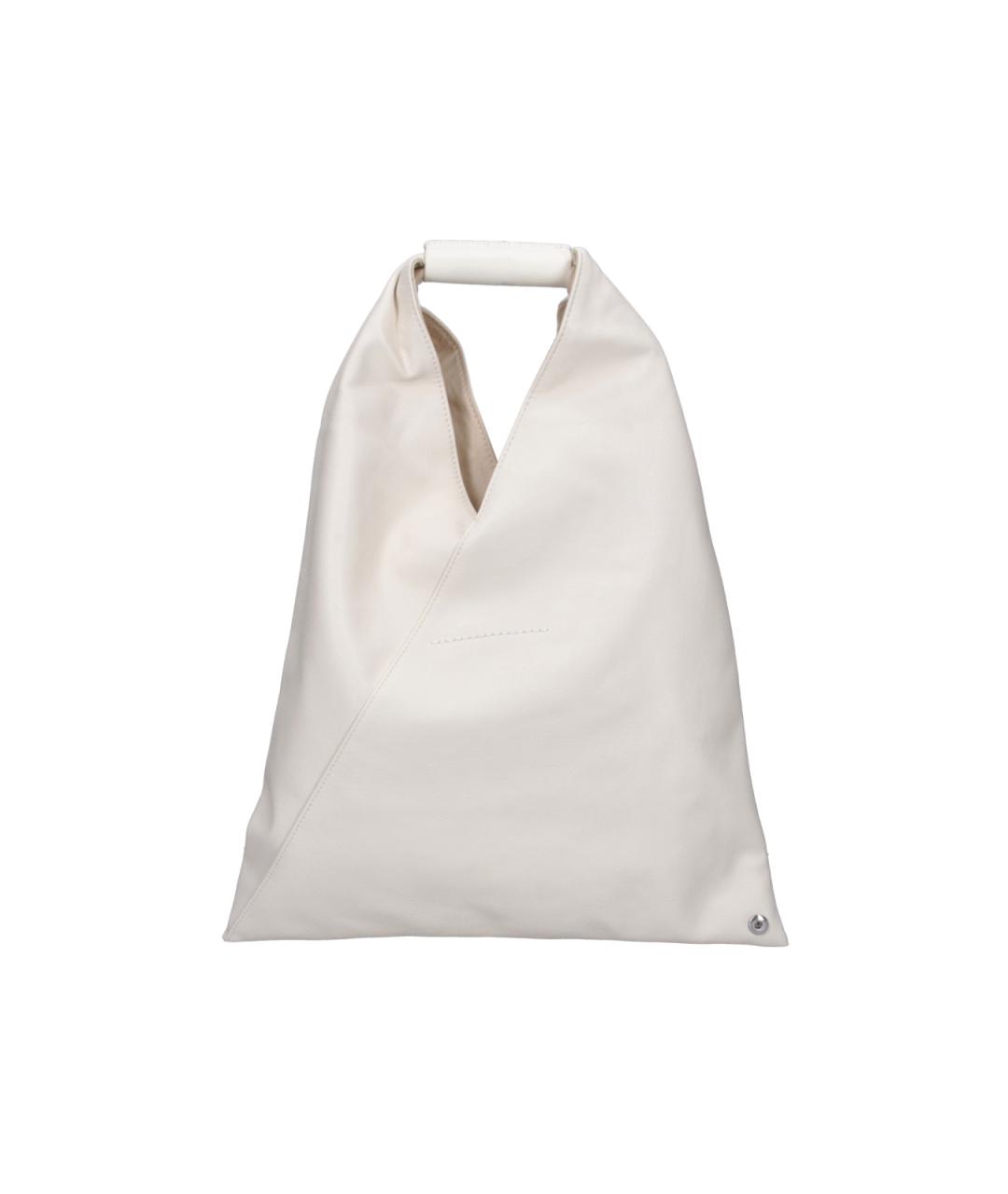 MM6 MAISON MARGIELA Белая сумка тоут из искусственной кожи, фото 3