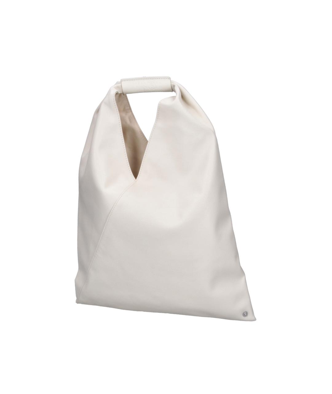 MM6 MAISON MARGIELA Белая сумка тоут из искусственной кожи, фото 2