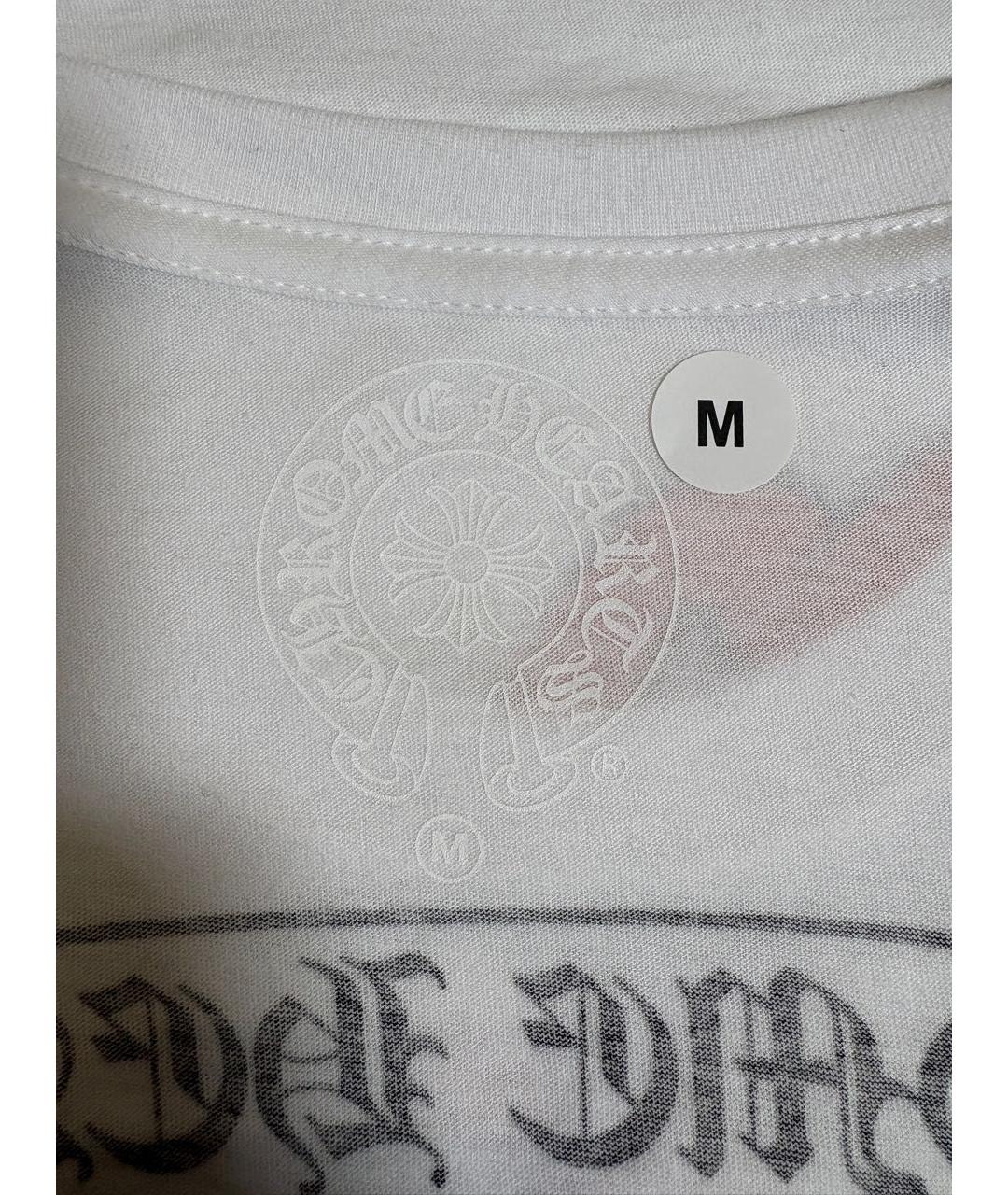 CHROME HEARTS Белая хлопковая футболка, фото 8