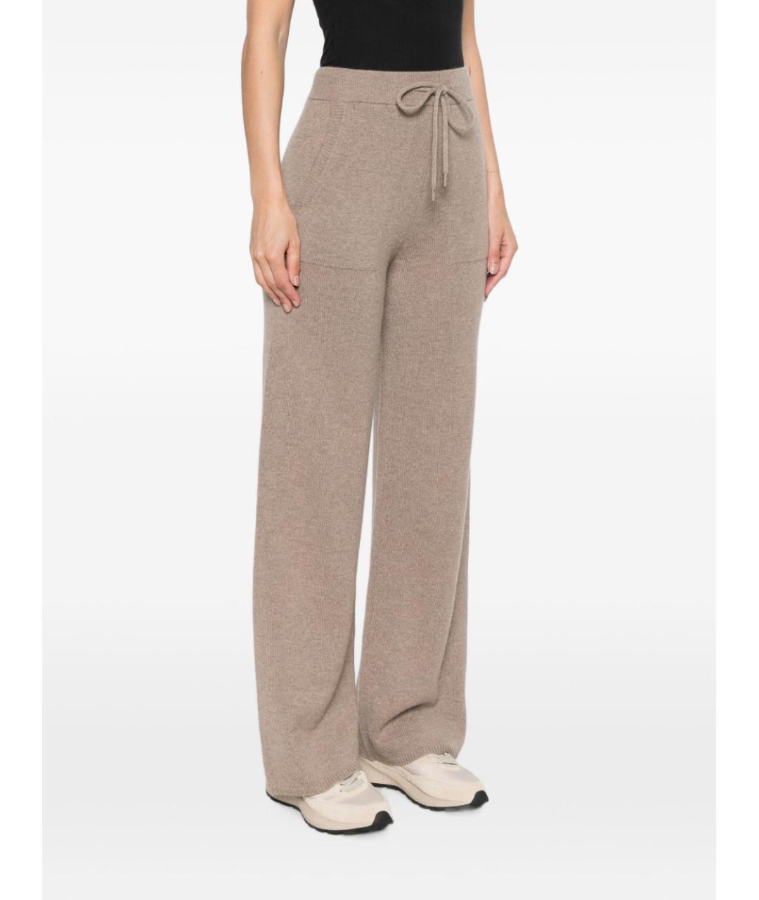 MAX MARA Серые кашемировые прямые брюки, фото 3