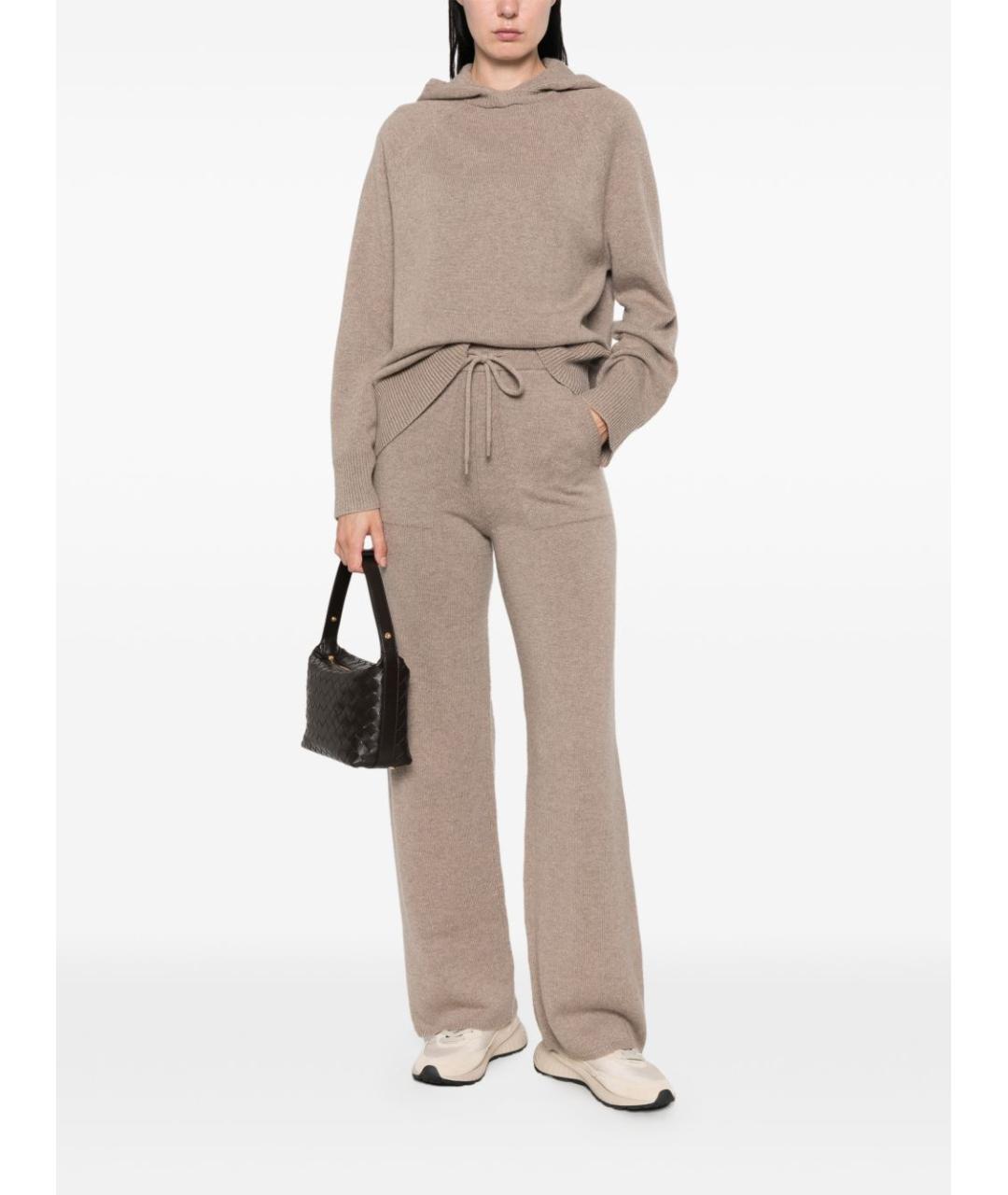 MAX MARA Серые кашемировые прямые брюки, фото 5