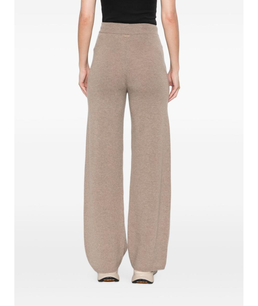 MAX MARA Серые кашемировые прямые брюки, фото 2