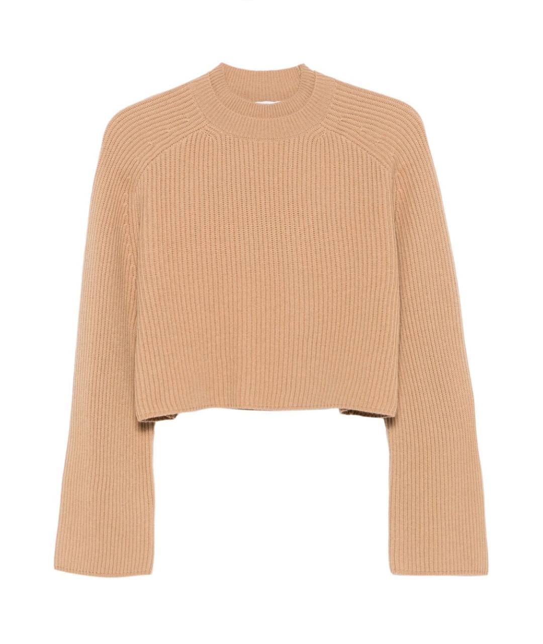 MAX MARA Бежевый шерстяной джемпер / свитер, фото 1