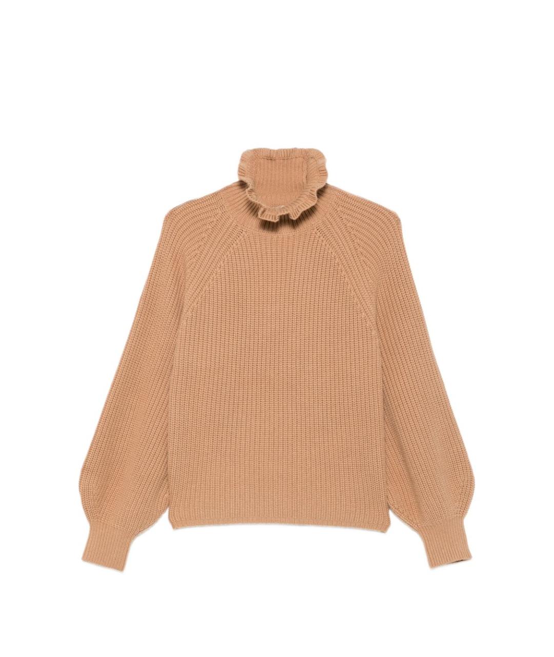 MAX MARA Бежевый шерстяной джемпер / свитер, фото 1