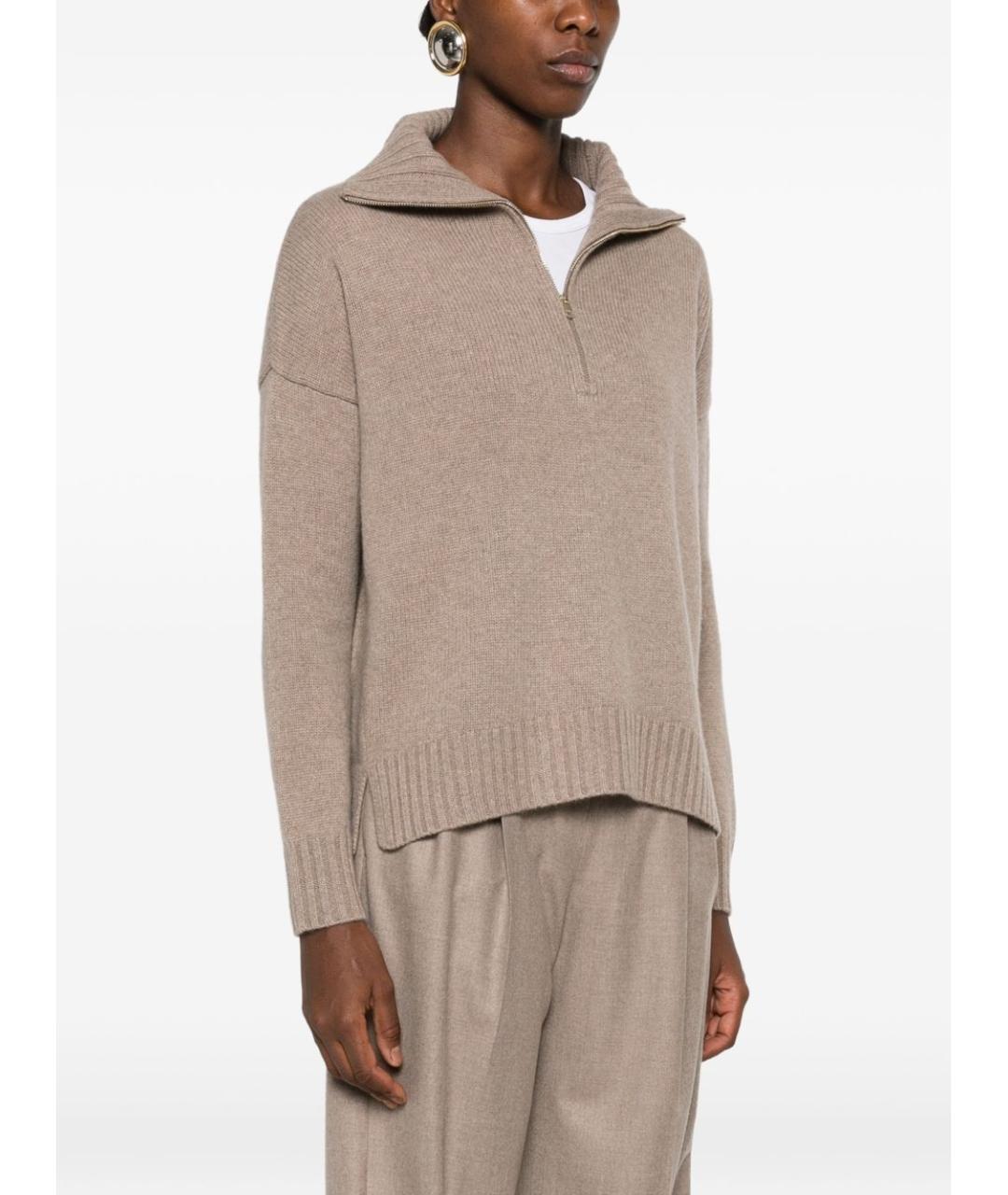MAX MARA Бежевый кашемировый джемпер / свитер, фото 4