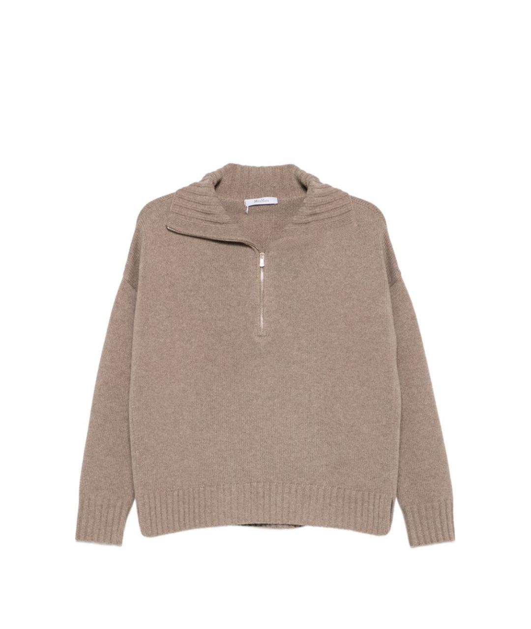 MAX MARA Бежевый кашемировый джемпер / свитер, фото 1