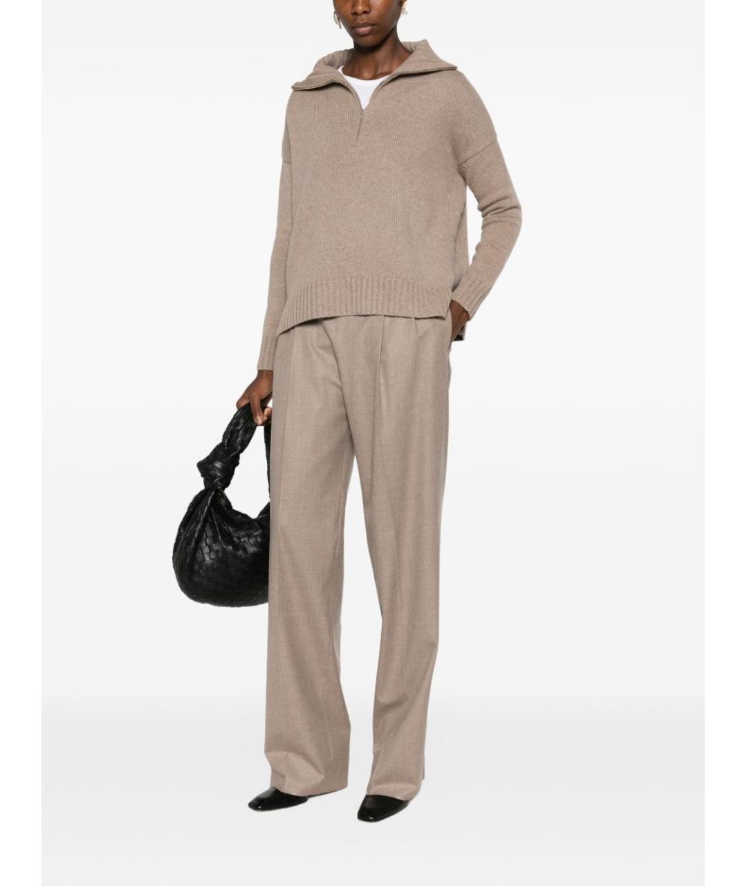 MAX MARA Бежевый кашемировый джемпер / свитер, фото 3