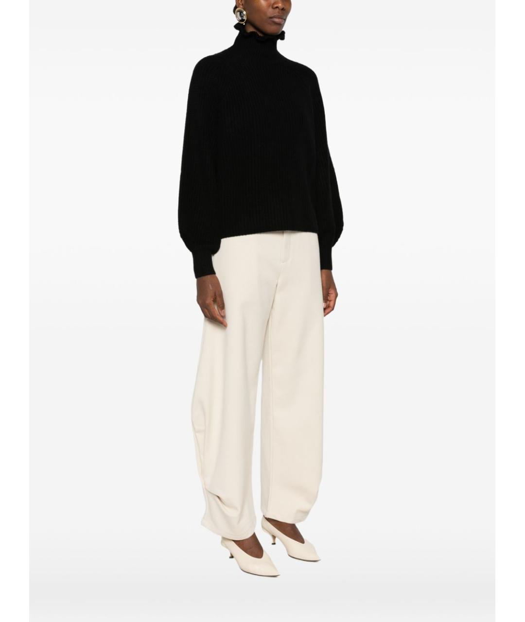 MAX MARA Черный шерстяной джемпер / свитер, фото 4